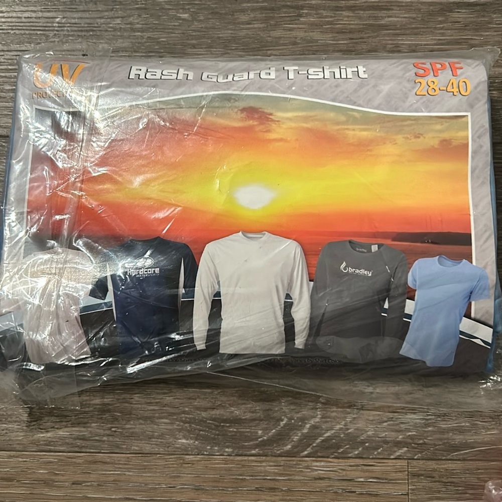 Rash guard T-shirt with built-in UV protection